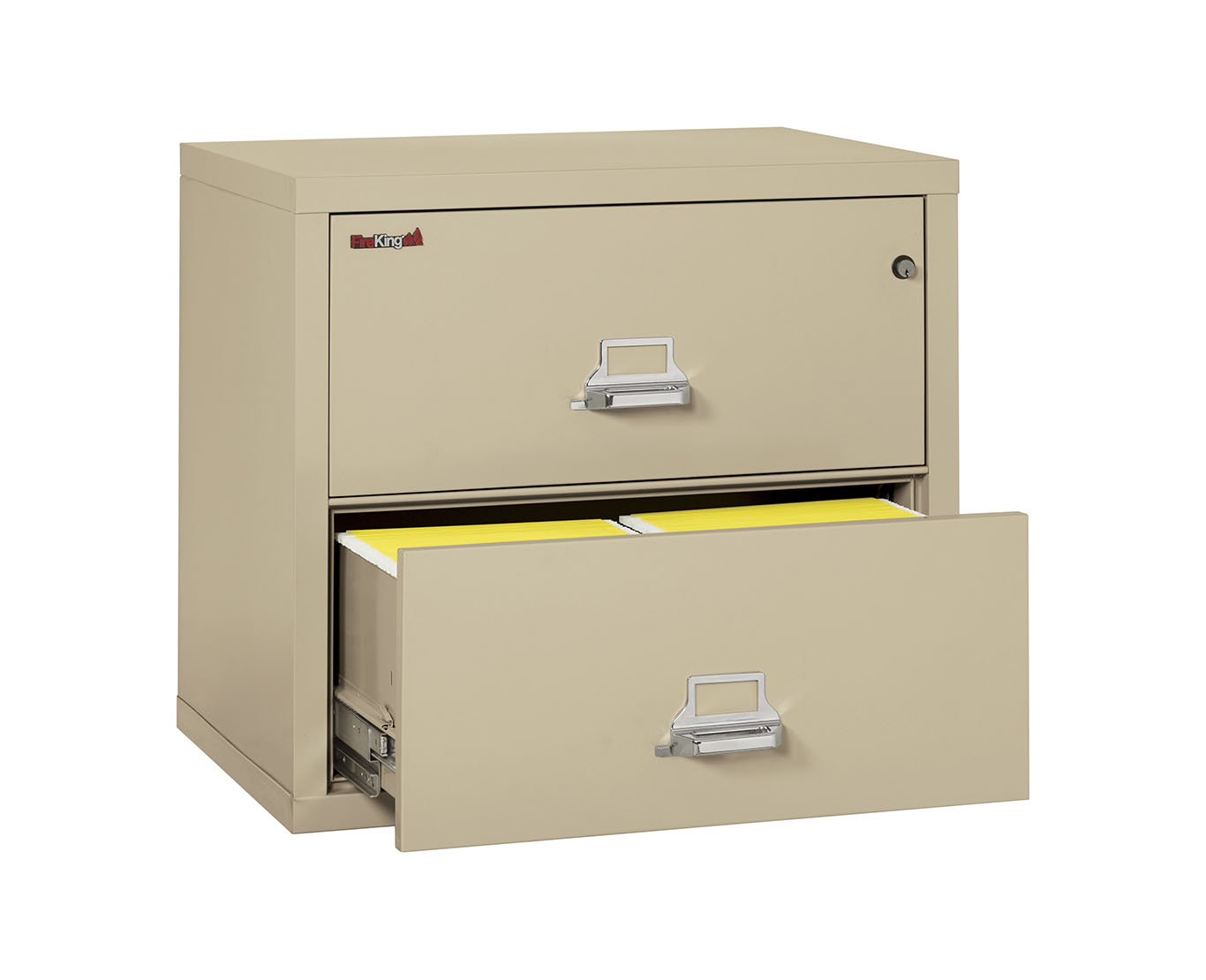Fire King Classic Lateral File Cabinet 2 Drawer - 44" Wide - Image 3