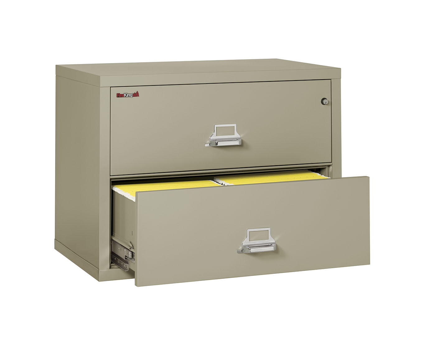Fire King Classic Lateral File Cabinet 2 Drawer - 44" Wide - Image 6