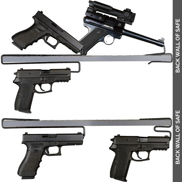 Gun Storage Solutions Over-Under Handgun Hanger - OUHH2 - 2 Pack - Image 7