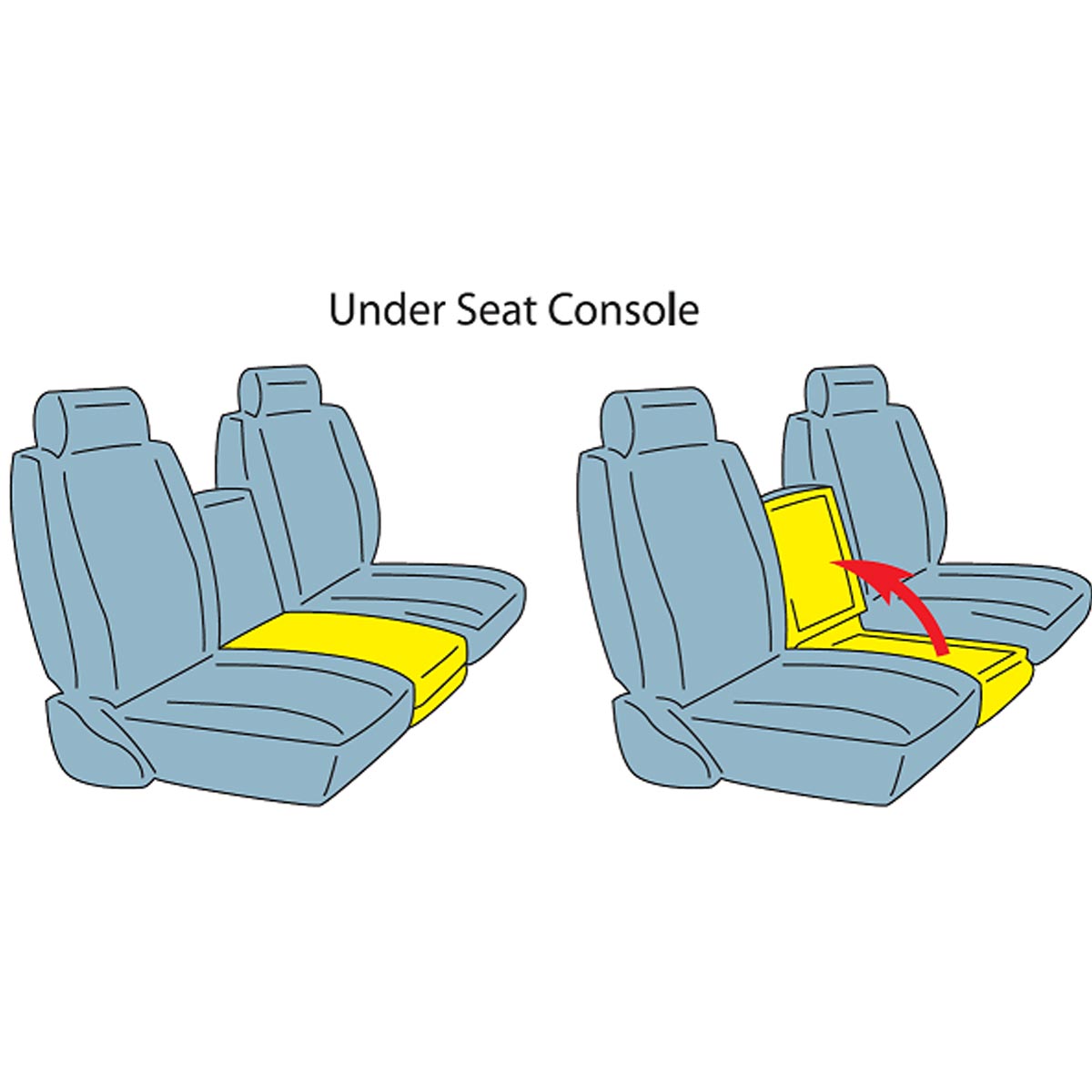 Console Vault Dodge Ram Under Seat Console 2006-2017 - 1010 - Image 5