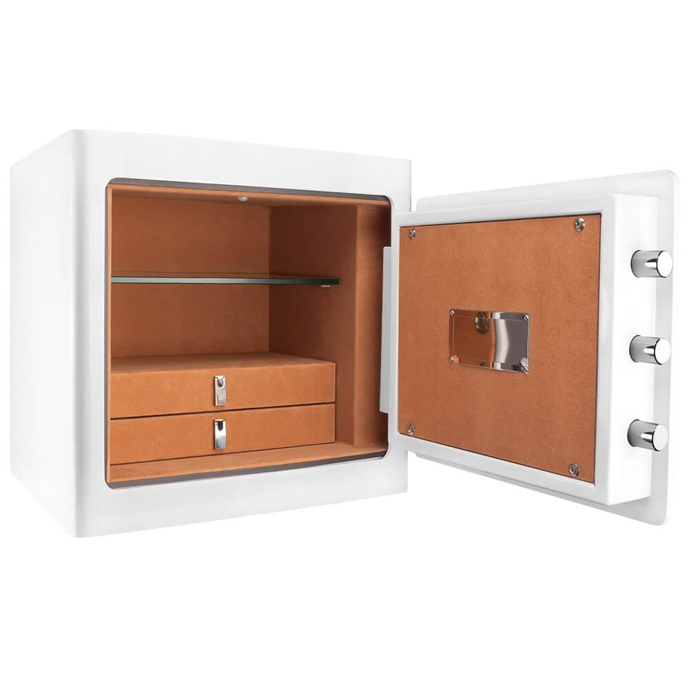 Barska AX13104 White Jewelry Safe - Tan Interior - Image 3